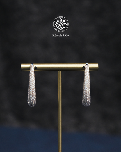 Diamond Loop Earrings