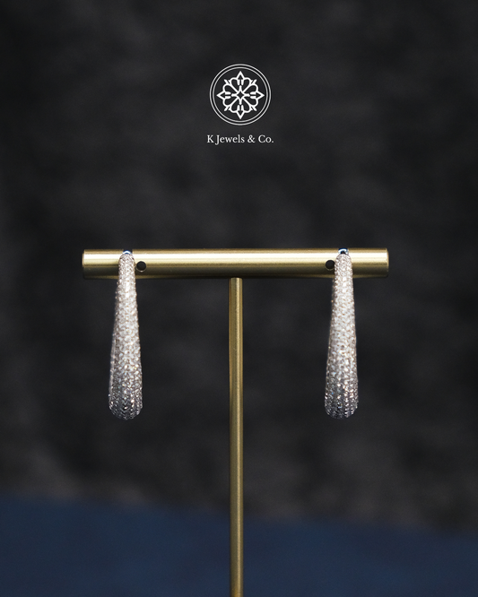 Diamond Loop Earrings