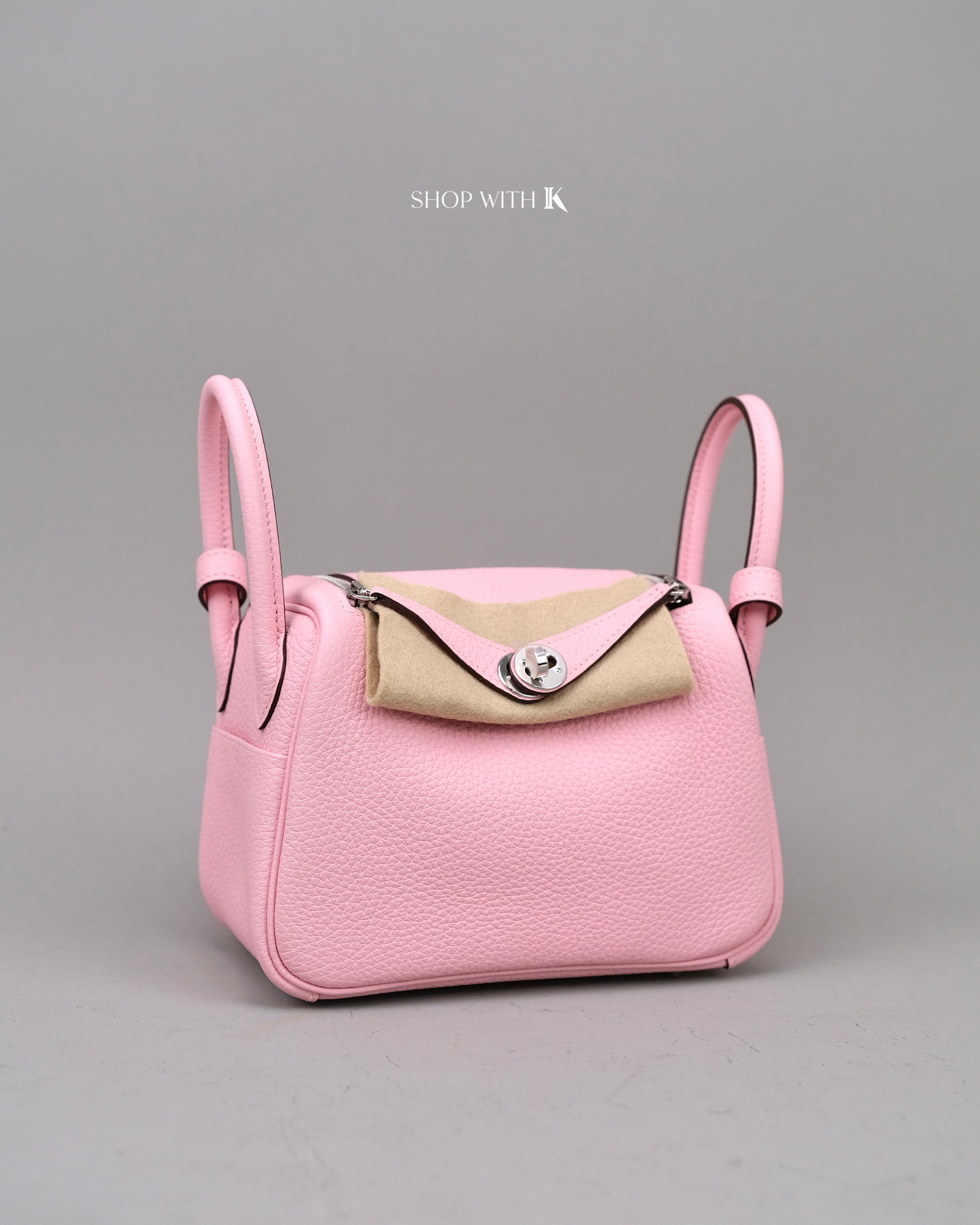 Hermes Mini Lindy Rose Sakura PHW