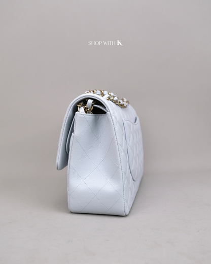 Chanel Classic Jumbo Flap Light Blue