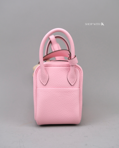 Hermes Mini Lindy Rose Sakura PHW
