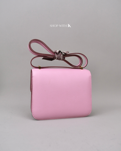 Hermes Constance 18 Mauve Pale RGHW