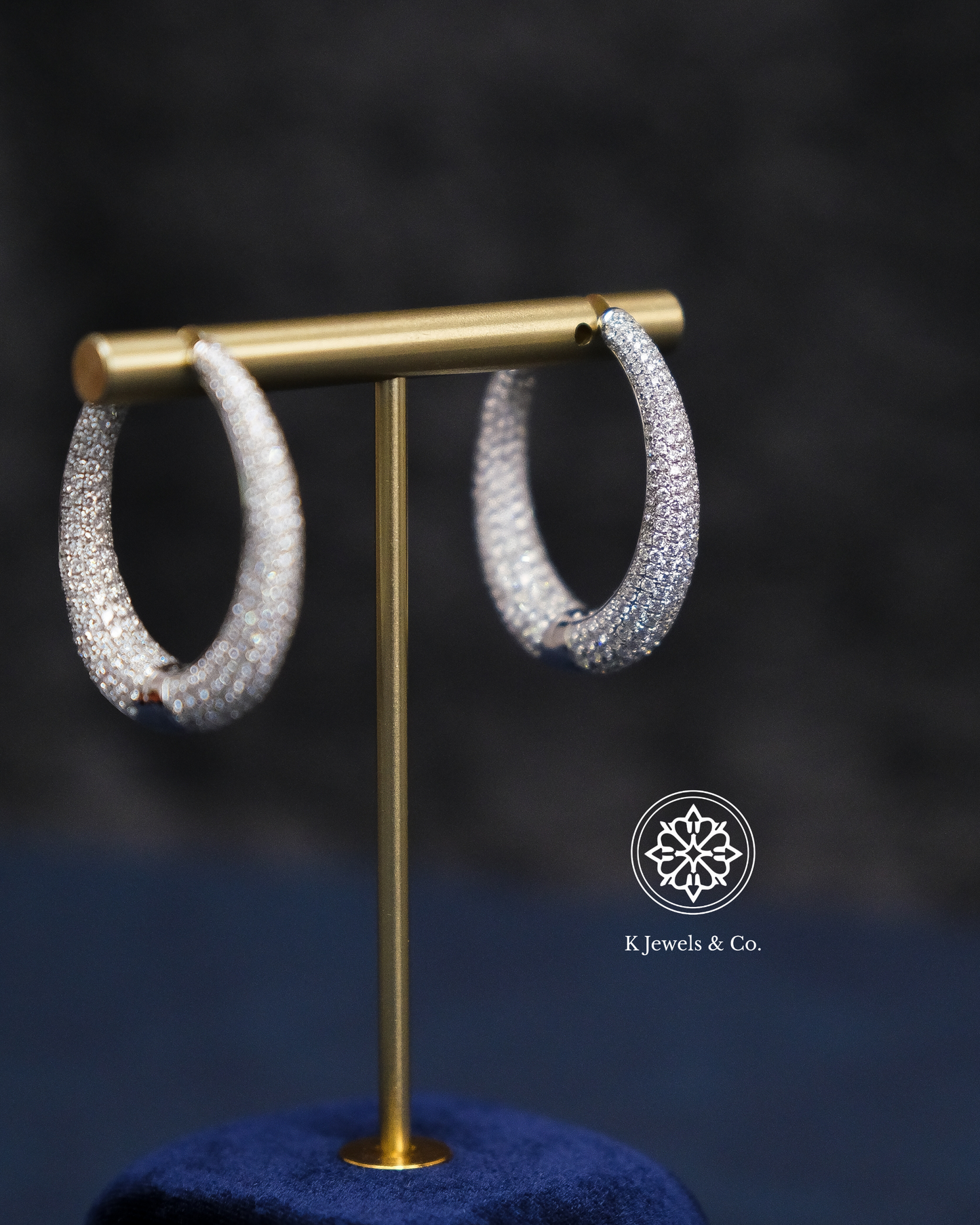 Diamond Loop Earrings