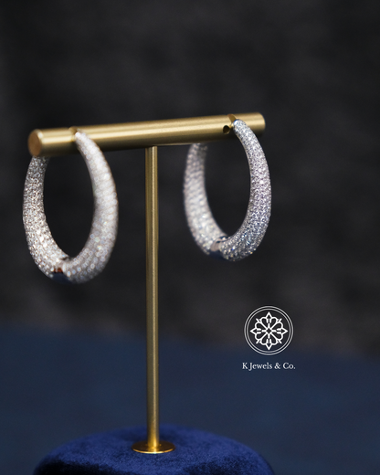 Diamond Loop Earrings