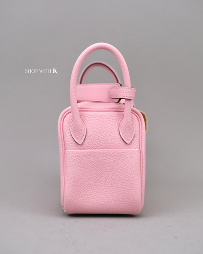 Hermes Mini Lindy Rose Sakura PHW