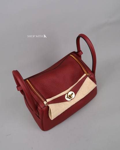Hermes Lindy 26 Rouge Grenat GHW