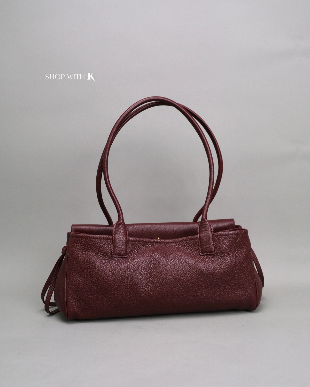 Chanel Eastwest Tote Burgundy GHW