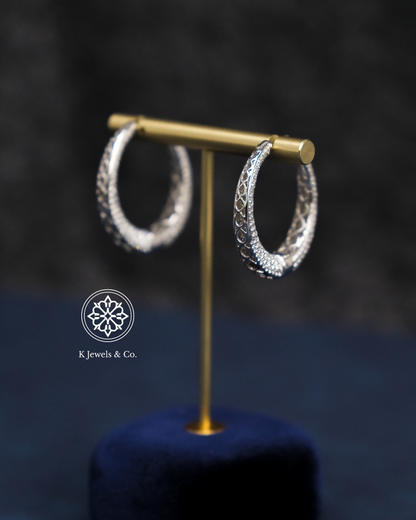 Diamond Loop Earrings