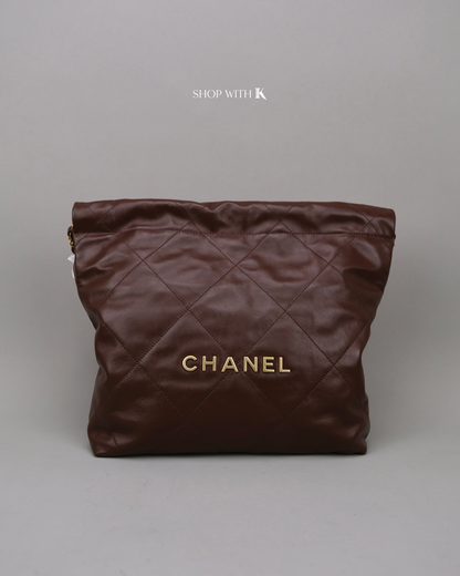 Chanel 22 Small Brown