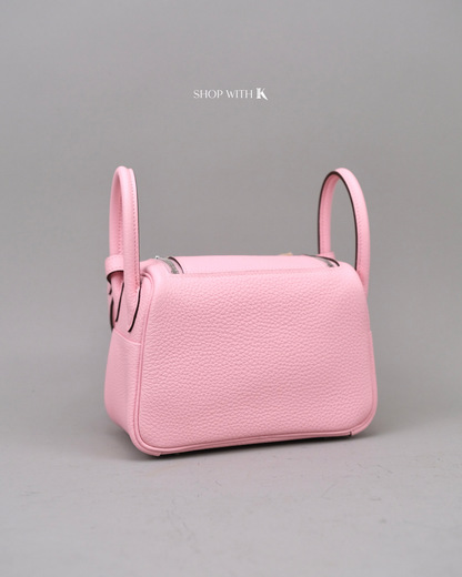 Hermes Mini Lindy Rose Sakura PHW