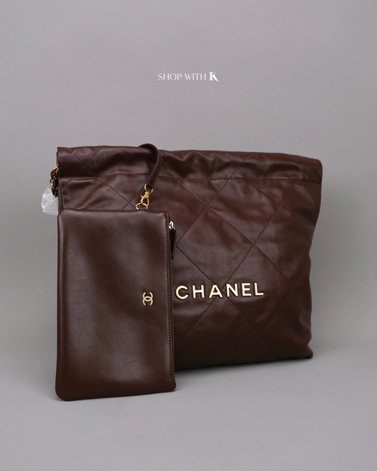 Chanel 22 Small Brown