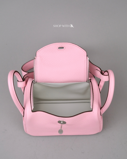 Hermes Mini Lindy Rose Sakura PHW
