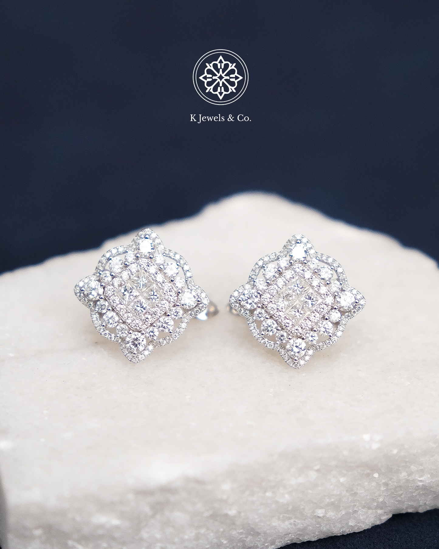 Flower Diamond Earrings