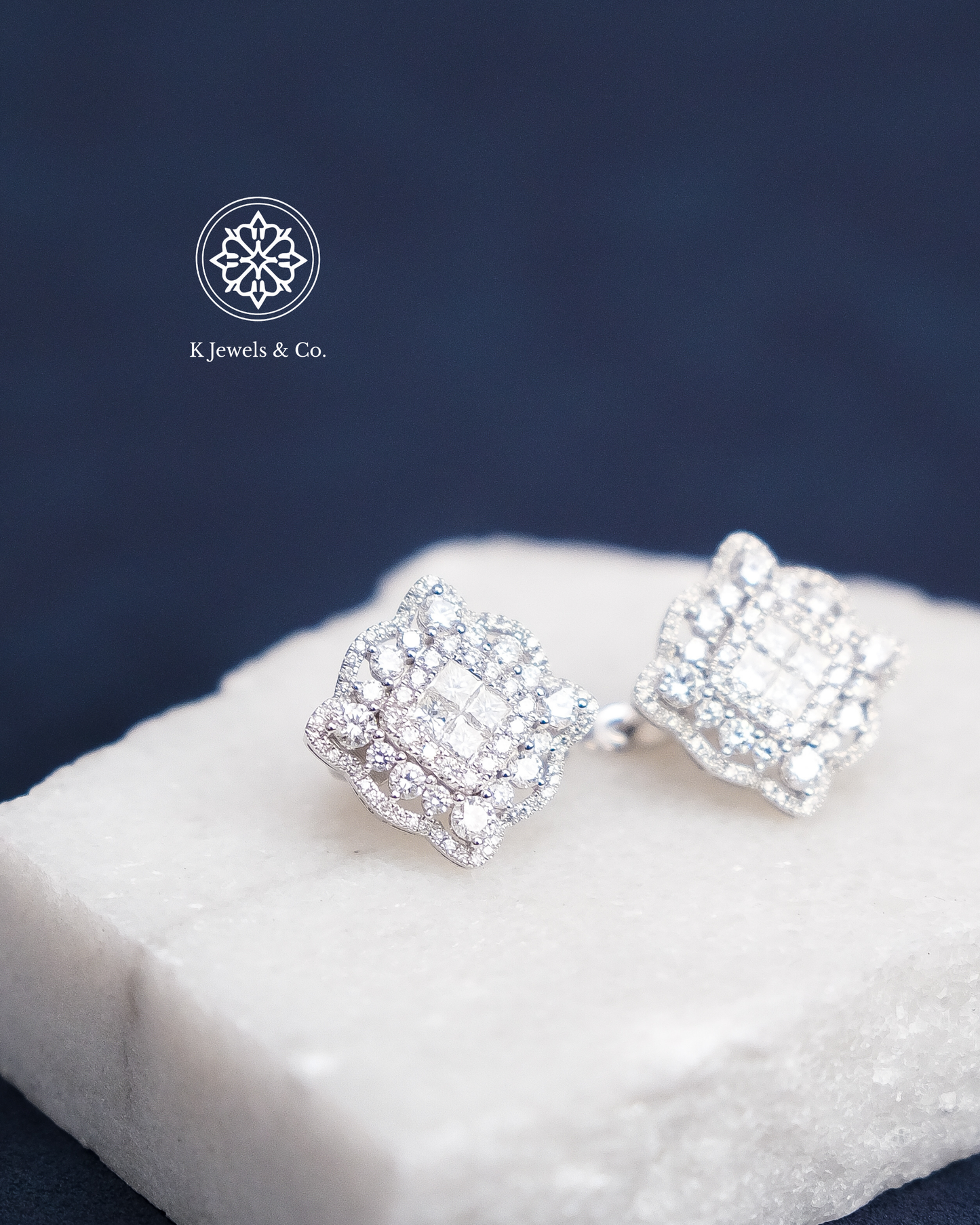 Flower Diamond Earrings