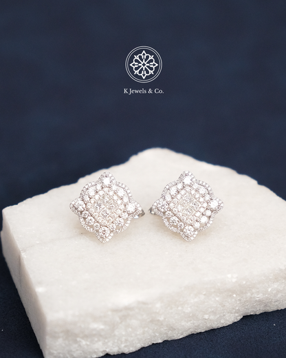Flower Diamond Earrings