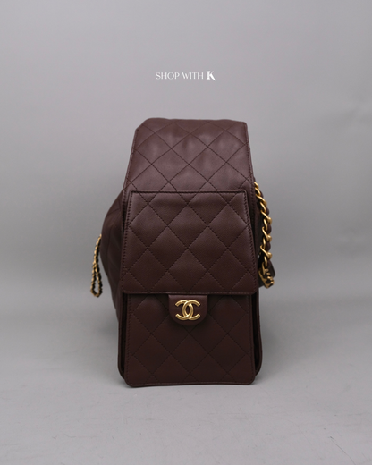 Chanel 25 Medium Dark Brown GHW