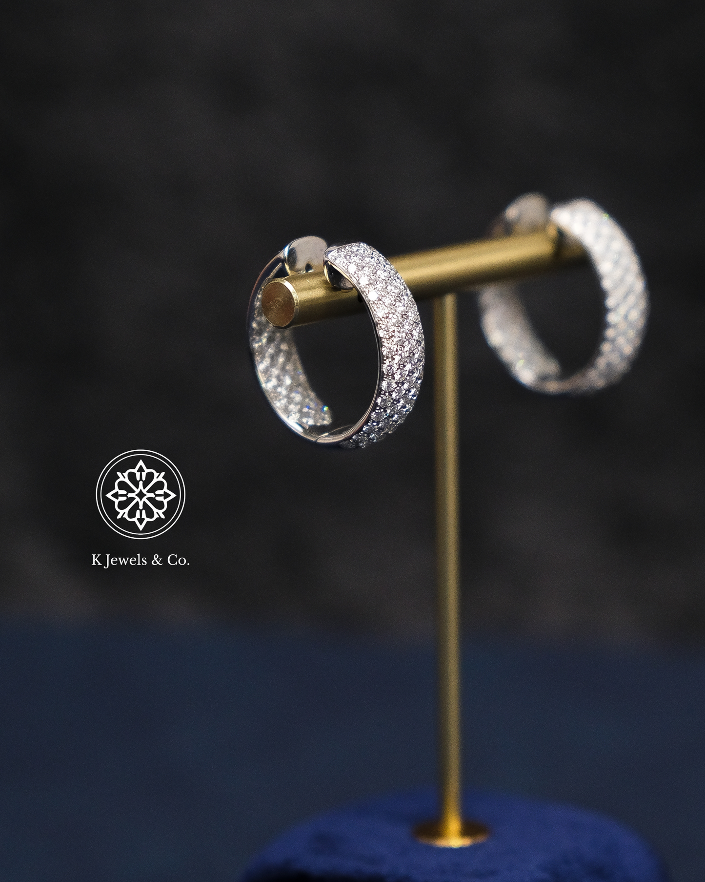 Diamond Loop Earrings