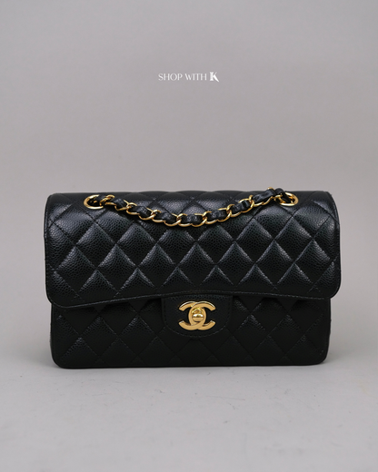 Chanel Double Flap Small Black GHW