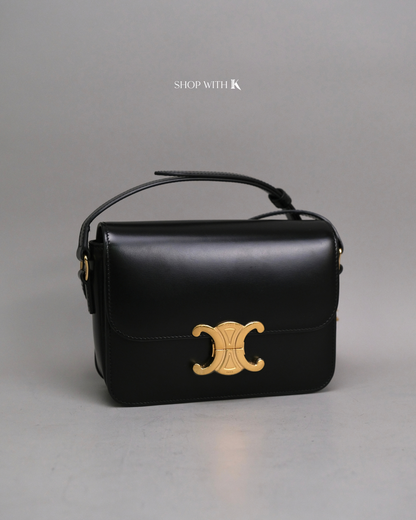 Celine Triomphe Black GHW