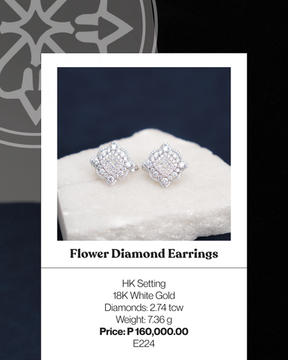 Flower Diamond Earrings