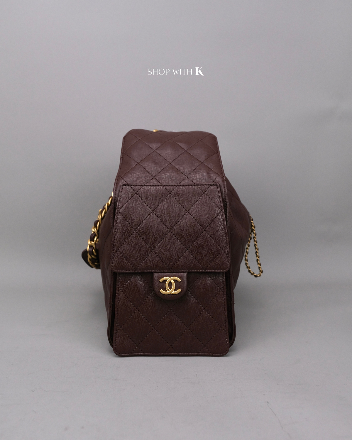 Chanel 25 Medium Dark Brown GHW
