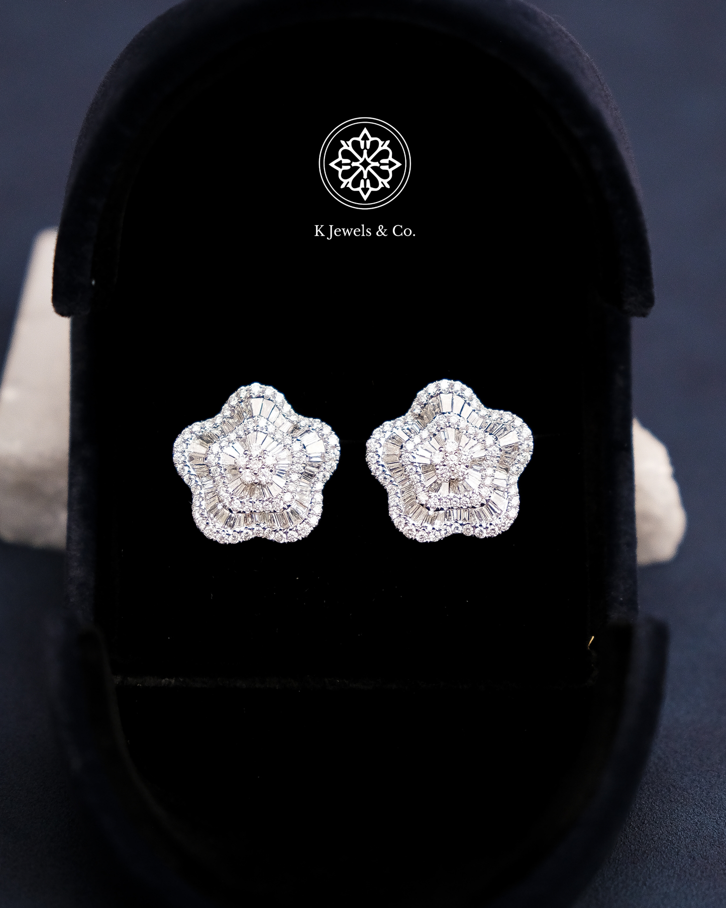 Flower Diamond Earrings
