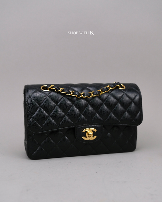 Chanel Double Flap Small Black GHW