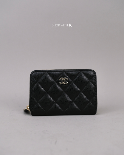 Chanel Classic Zip Coin Purse Black