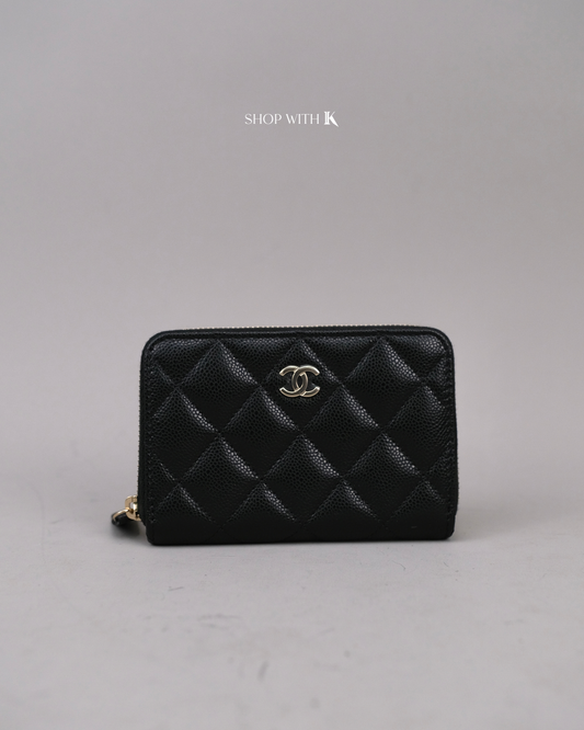 Chanel Classic Zip Coin Purse Black