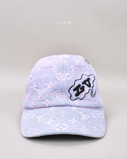 Louis Vuitton Cap Monogram Denim Pink