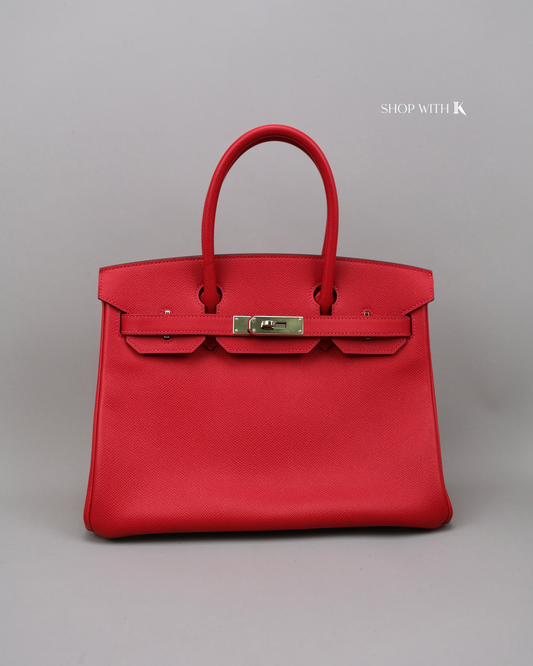 Hermes Birkin 30 Rouge Tomate PHW