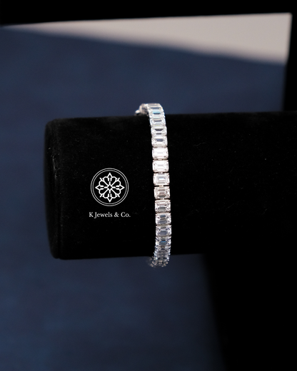 Emerald Diamond Tennis Bracelet