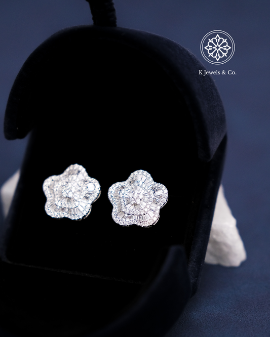 Flower Diamond Earrings
