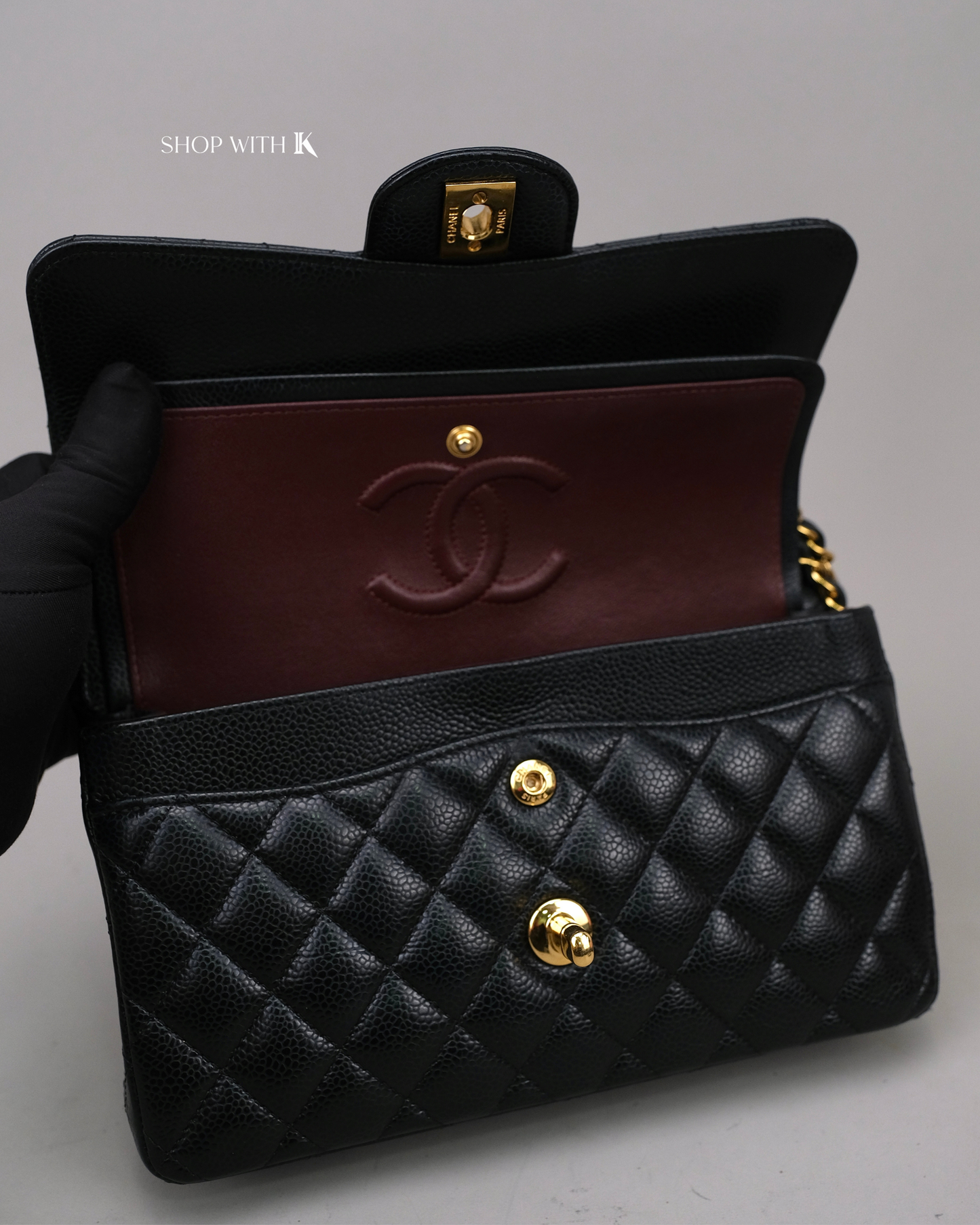 Chanel Double Flap Small Black GHW