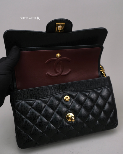Chanel Double Flap Small Black GHW