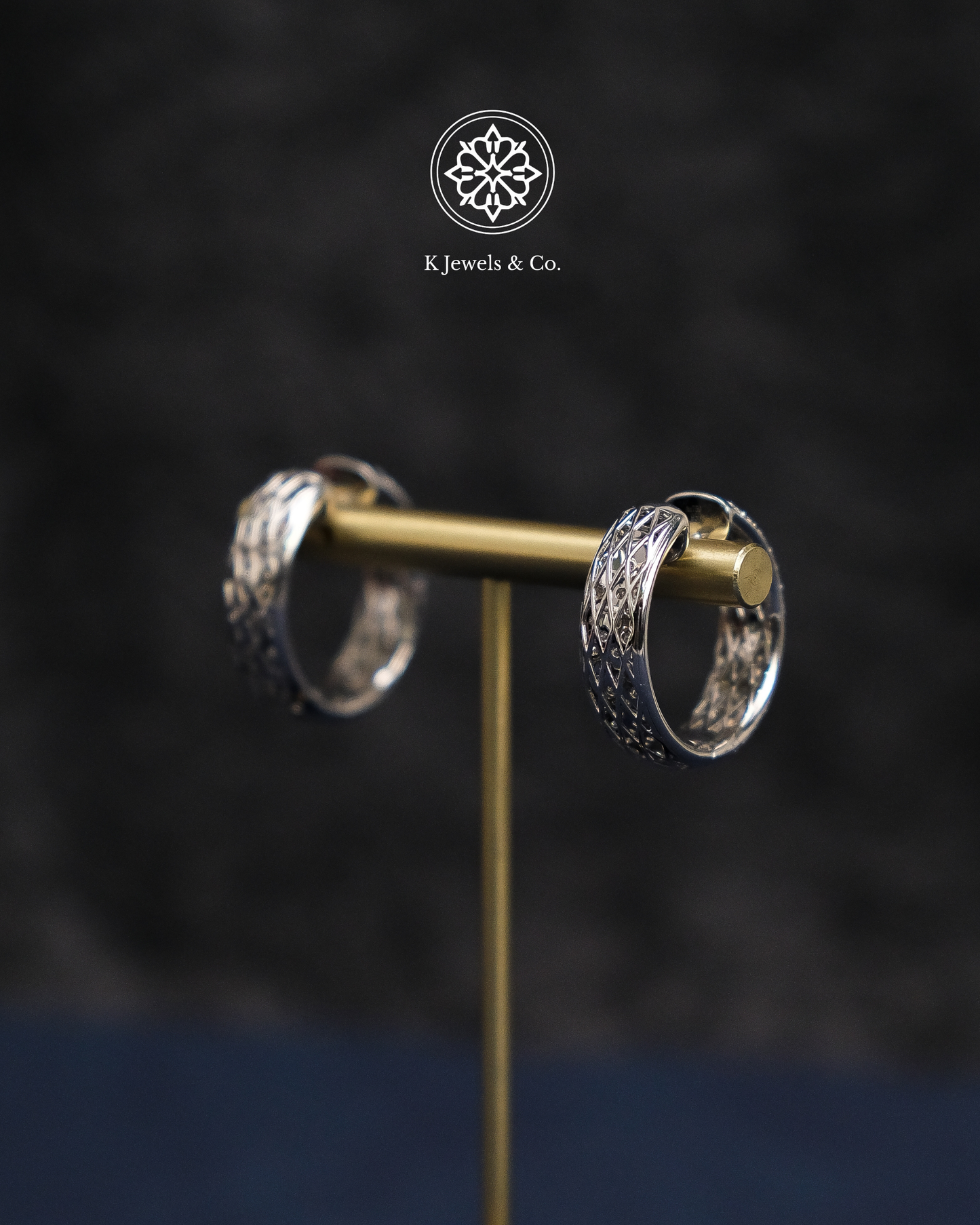 Diamond Loop Earrings