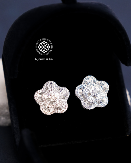 Flower Diamond Earrings