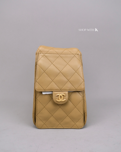 Chanel 25 Small Dark Beige