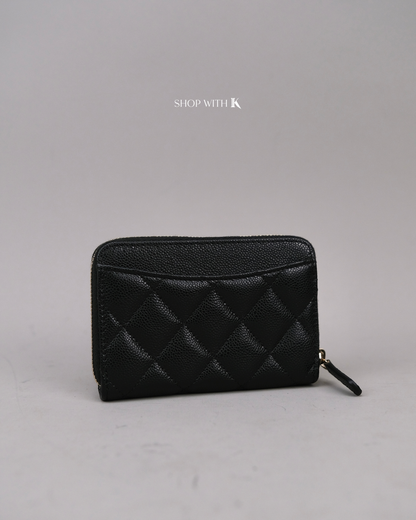 Chanel Classic Zip Coin Purse Black