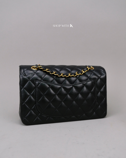 Chanel Double Flap Small Black GHW