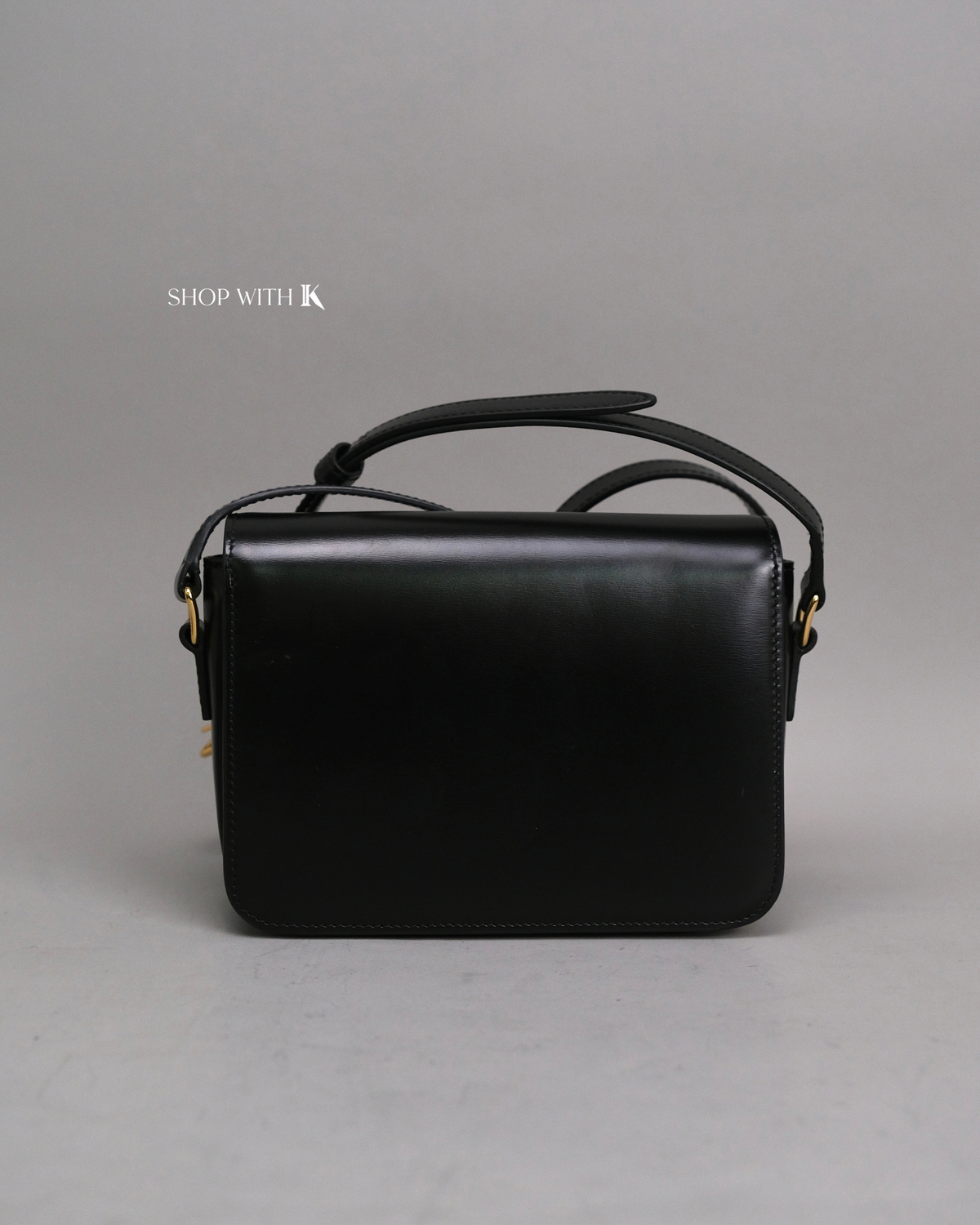 Celine Triomphe Black GHW