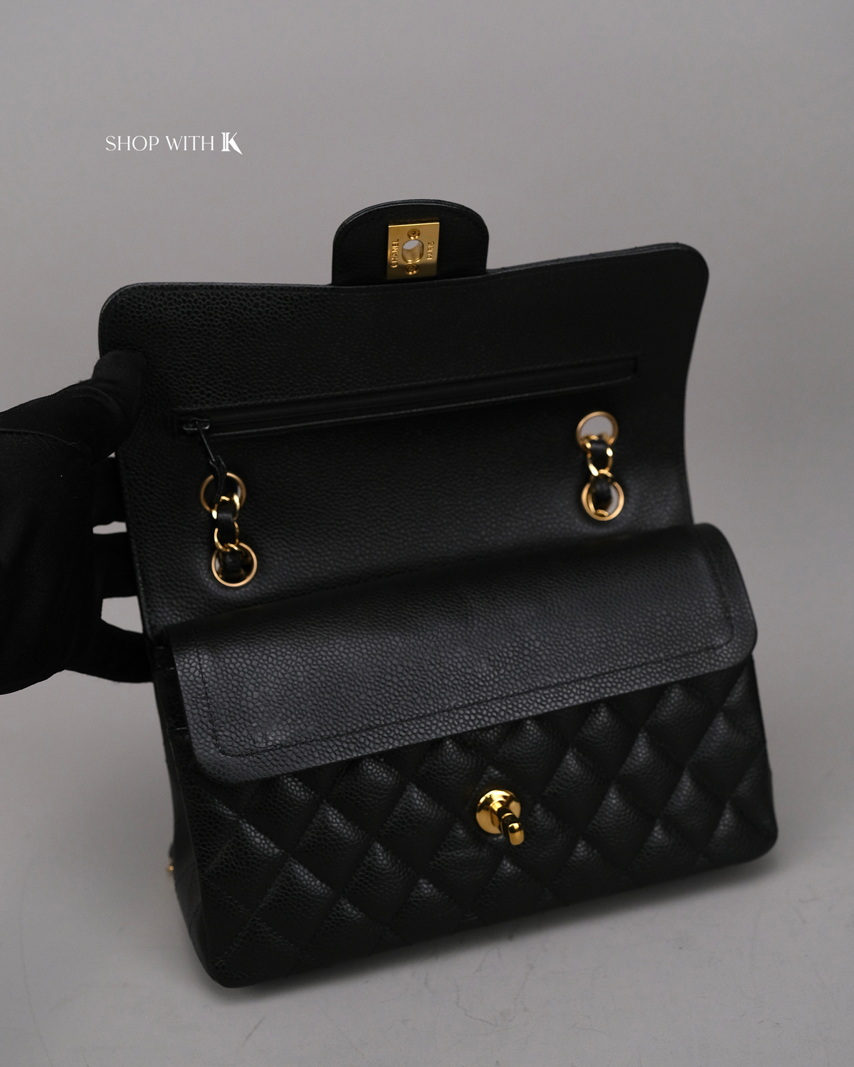 Chanel Classic Small Flap Caviar Black GHW