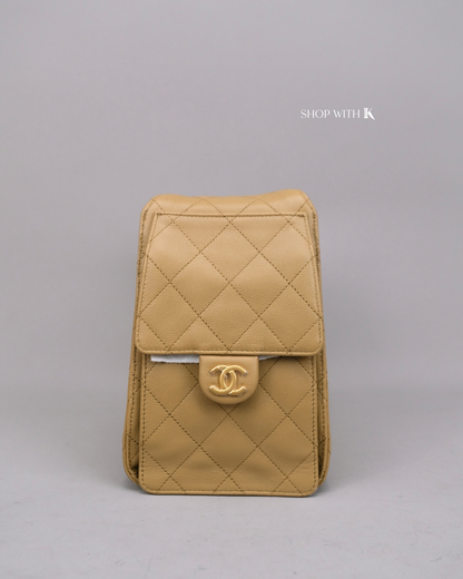 Chanel 25 Small Dark Beige