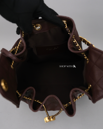 Chanel 25 Medium Dark Brown GHW