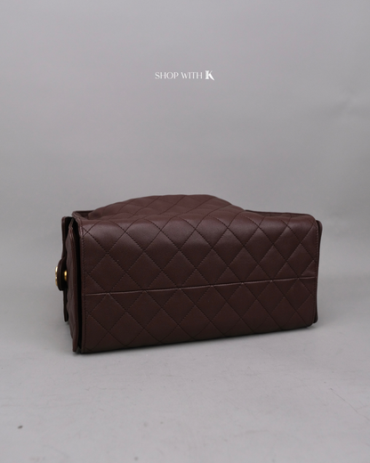 Chanel 25 Medium Dark Brown GHW