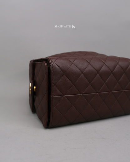 Chanel 25 Medium Dark Brown GHW