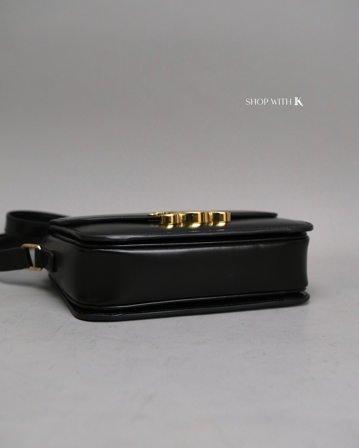 Celine Triomphe Black GHW