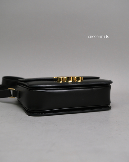 Celine Triomphe Black GHW