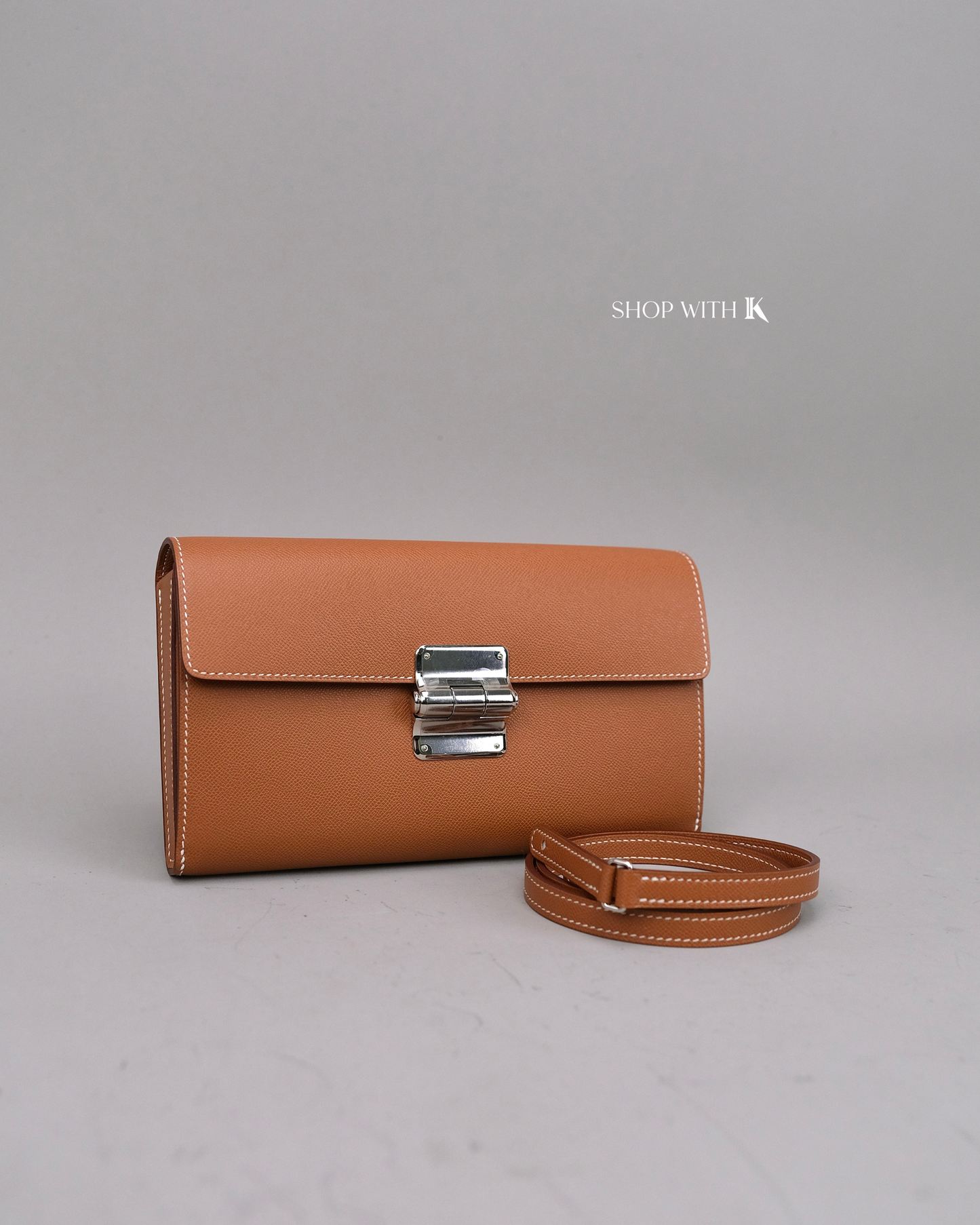 Hermes Charniere to Go Pouch Gold PHW