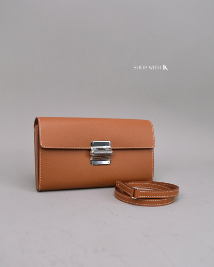 Hermes Charniere to Go Pouch Gold PHW
